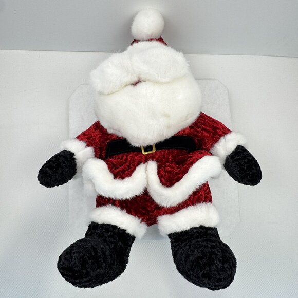 Vtg Main Joy Santa Claus Plush Stuffed Toy Red White Outfit Hat Pom 22" Soft - Picture 5 of 15